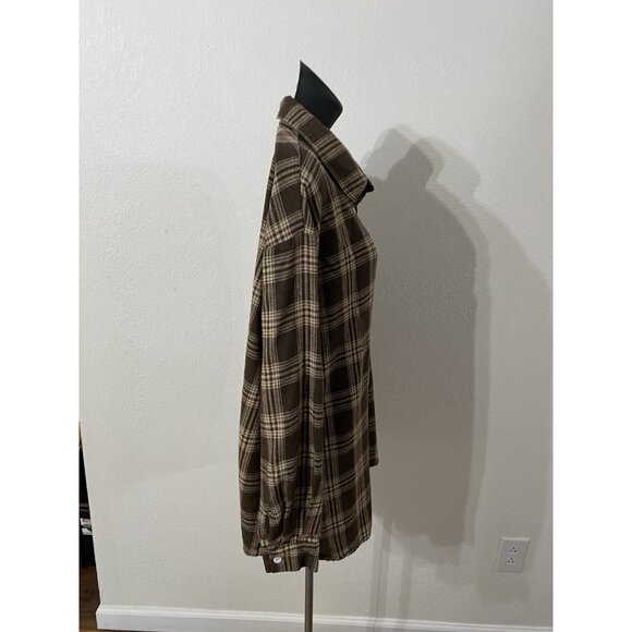 Shein Womens Size Small Shirt Long Sleeve Collared Plaid Check Button Down - Picture 6 of 9